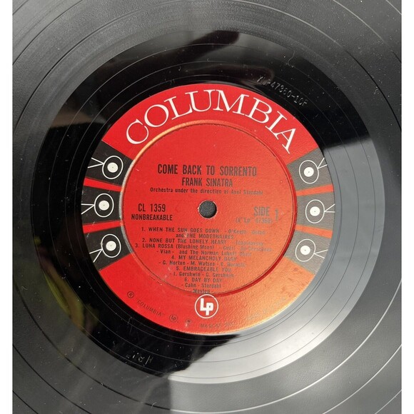 FRANK SINATRA "COME BACK TO SORRENTO" VINYL LP RECORD ALBUM COLUMBIA VG - Picture 5 of 6